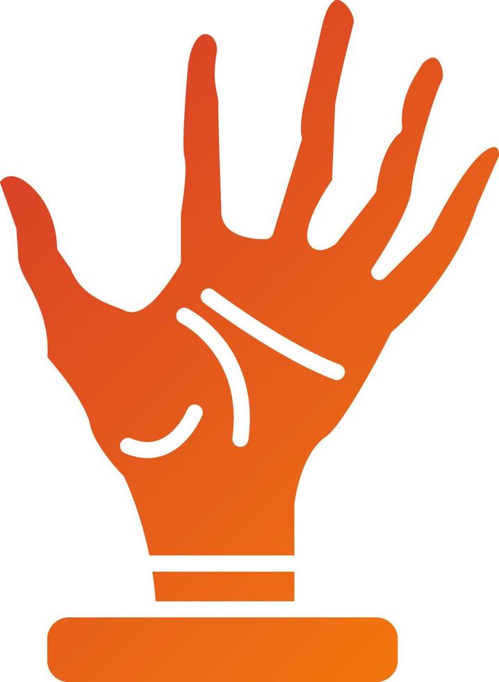 Scary Hand Icon Style vector
