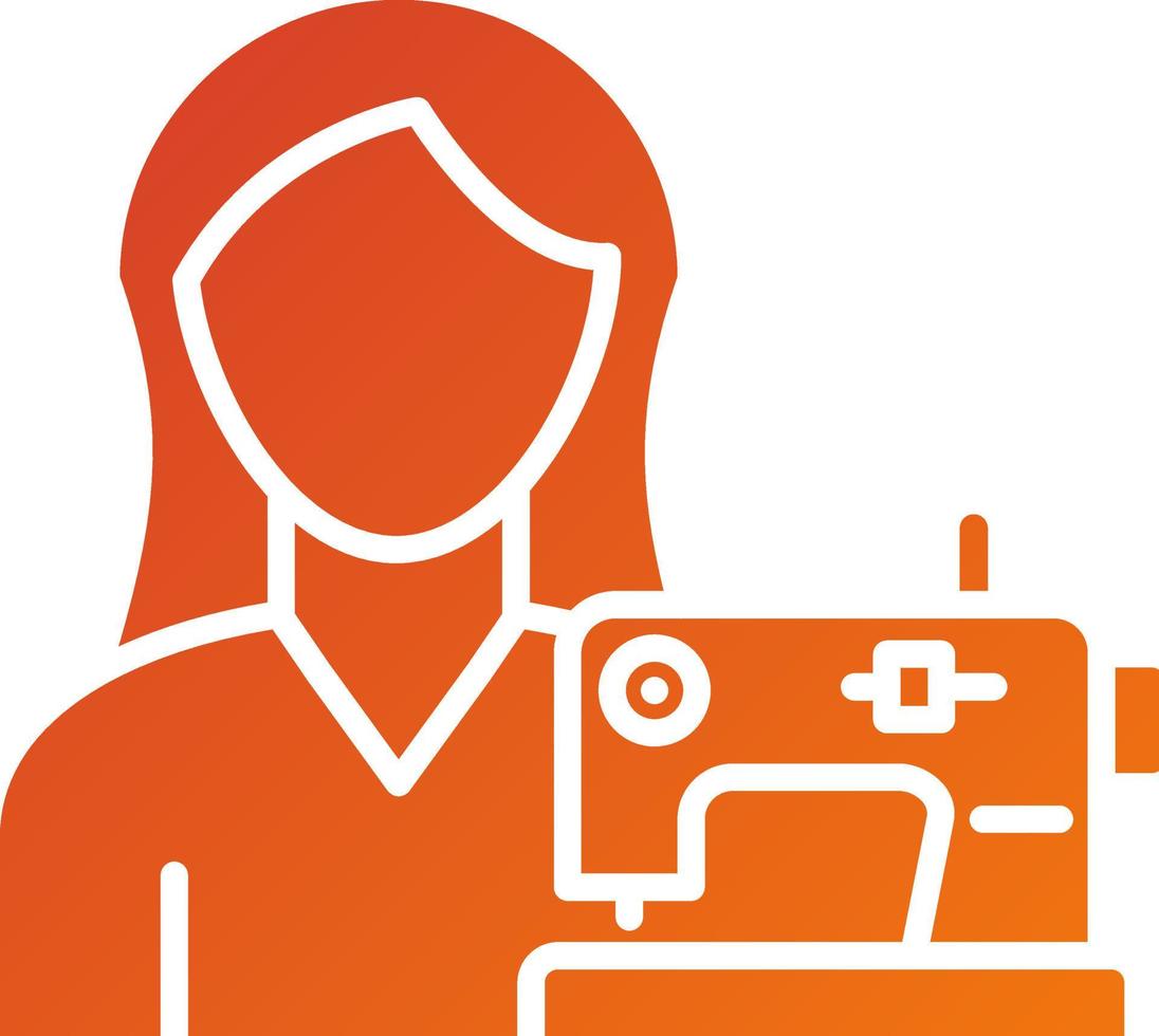 Tailoring Women Icon Style vector