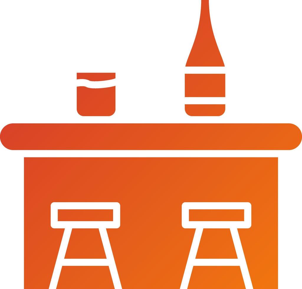 Bar Counter Icon Style vector