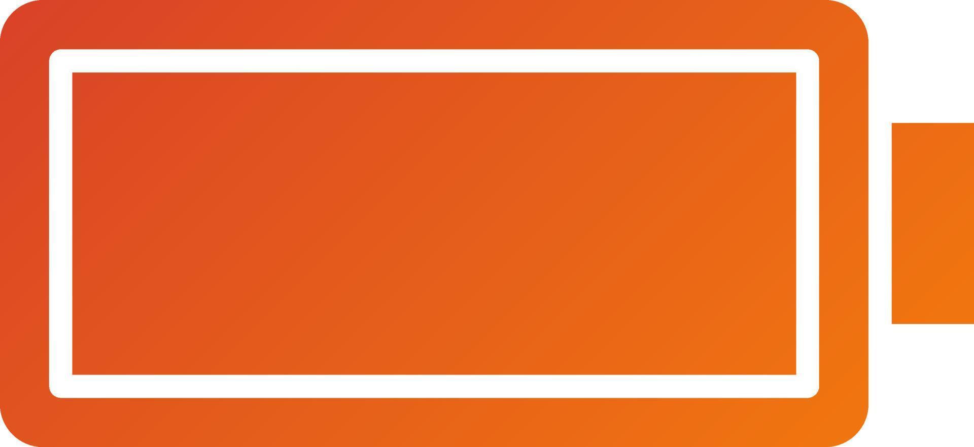 Empty Battery Icon Style vector