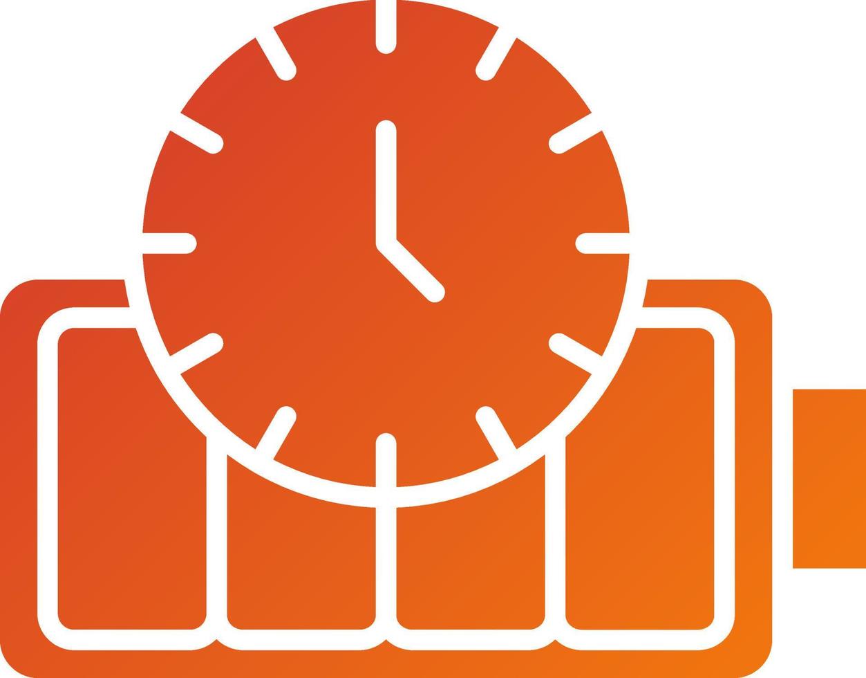 Battery Duration Icon Style vector