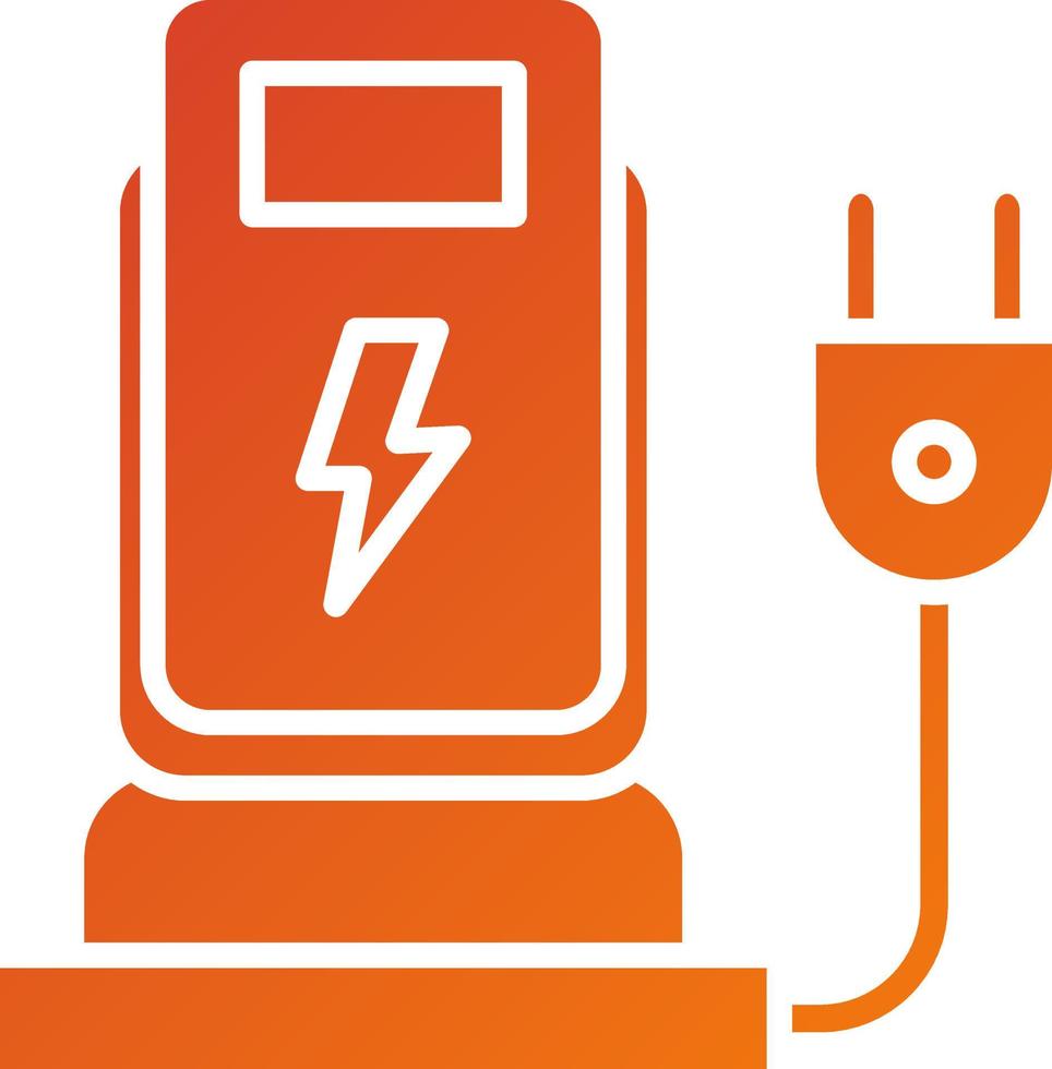 Charging Station Icon Style vector