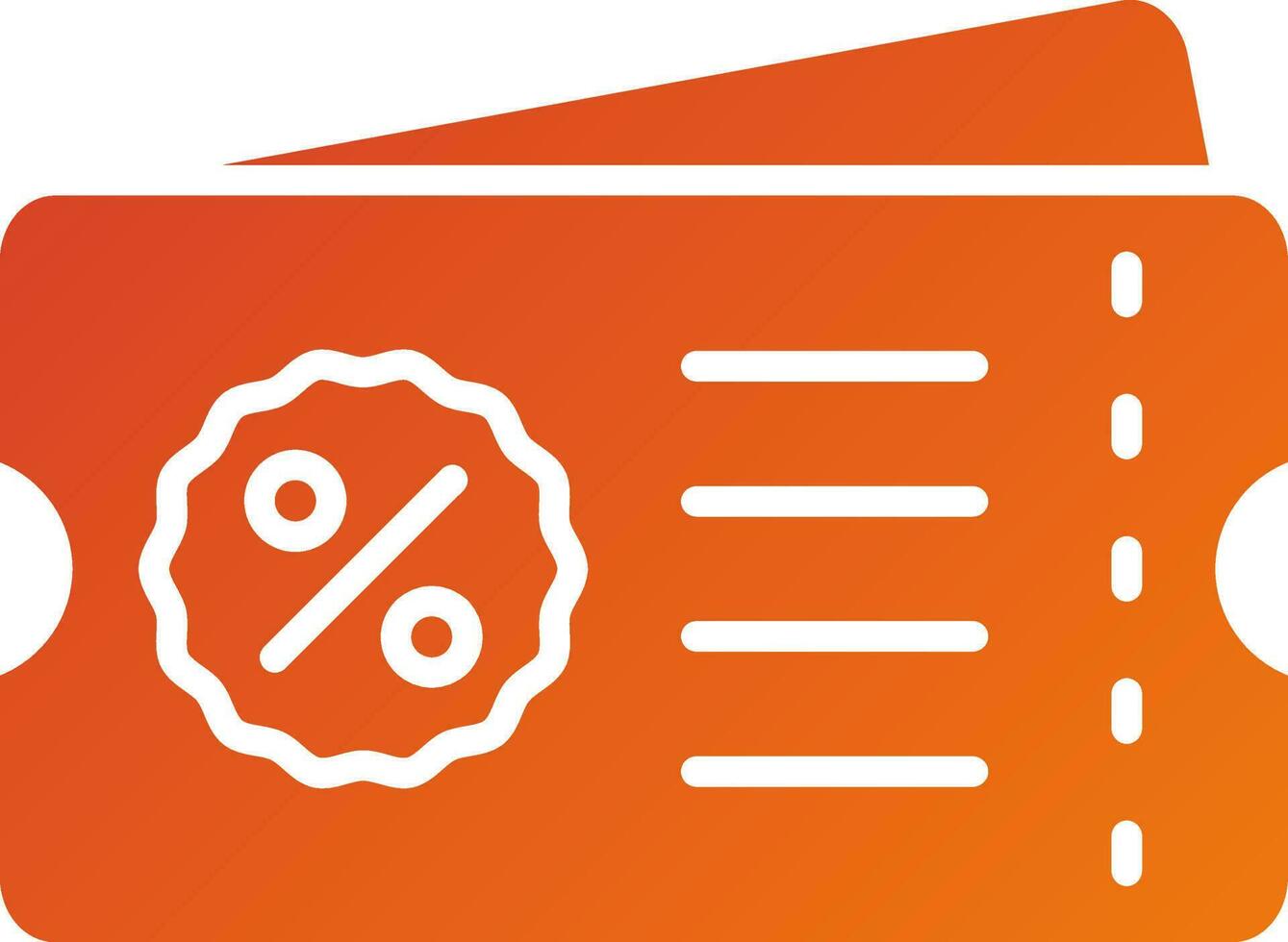 Discount Coupons Icon Style vector