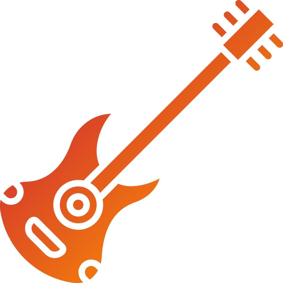 guitarra icono estilo vector