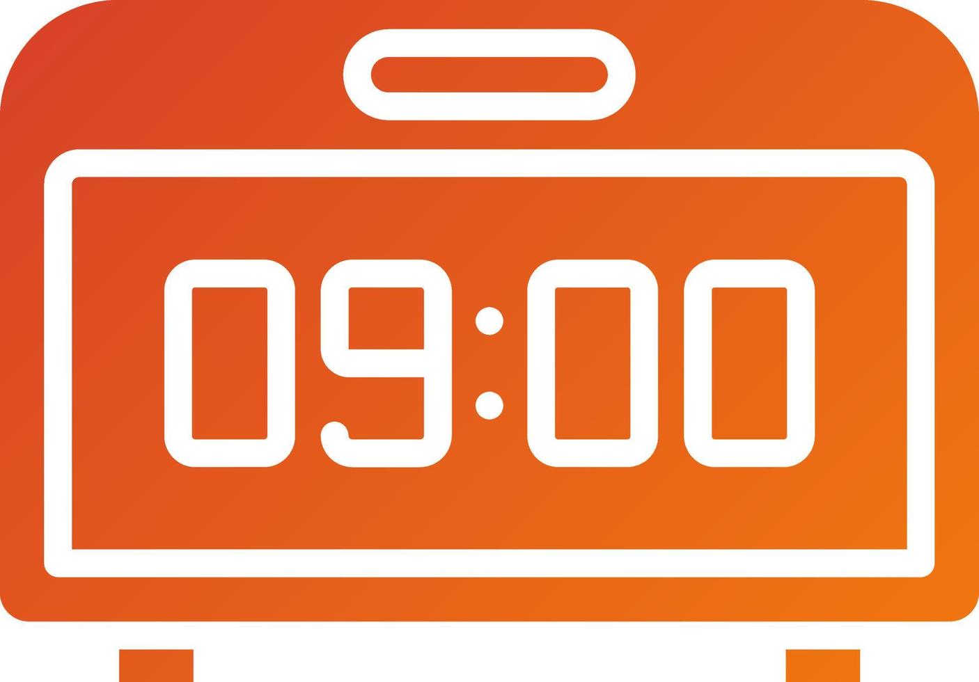 Digital Clock Icon Style vector