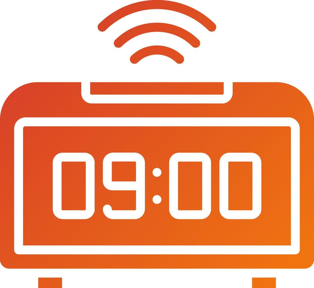 Smart Clock Icon Style vector