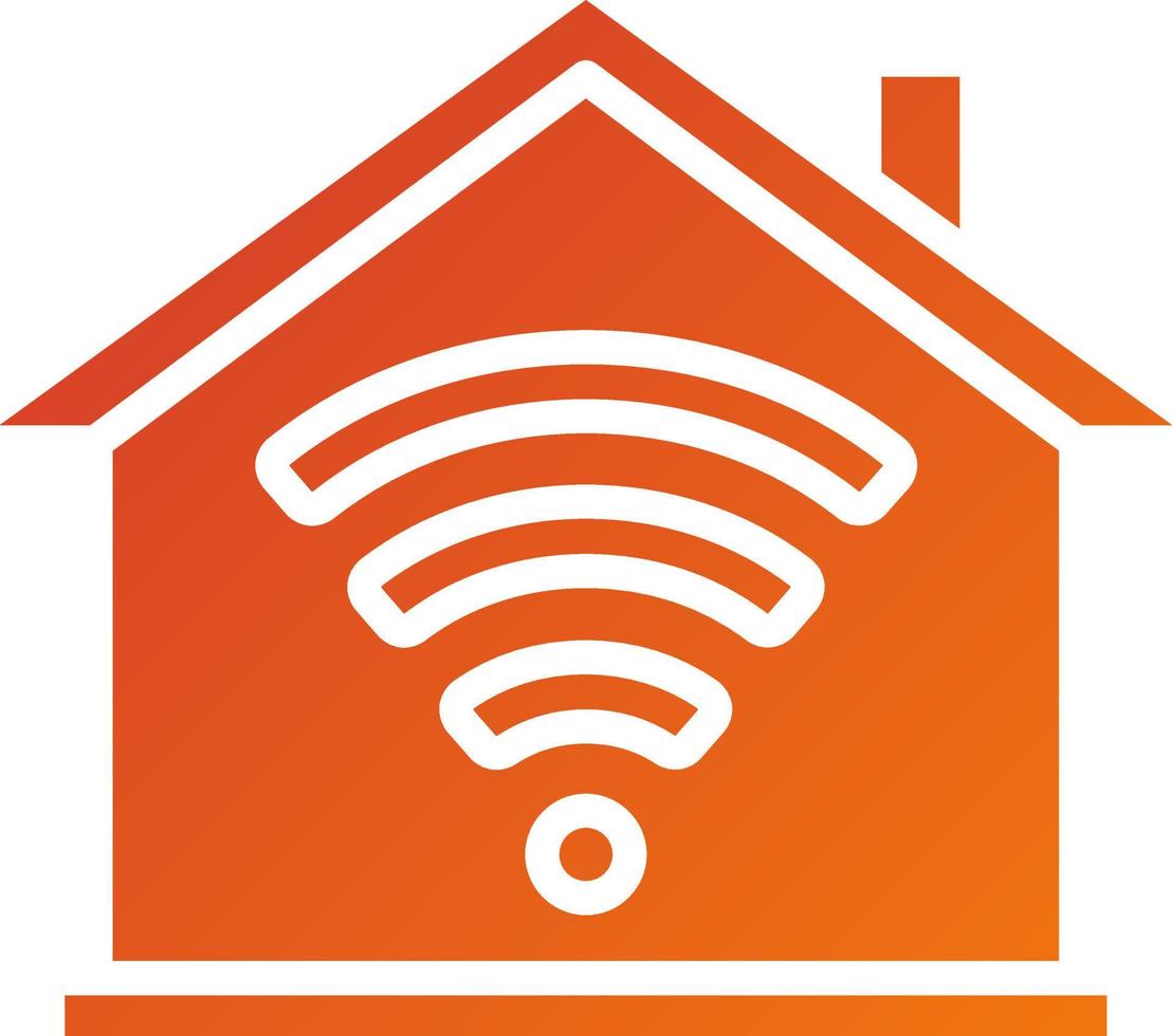 Home Wifi Icon Style vector