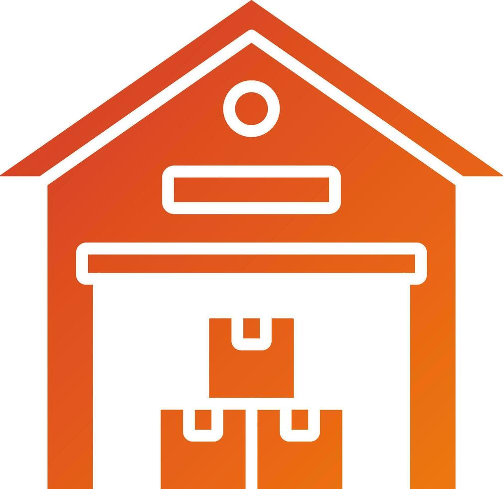 Warehouse Icon Style vector