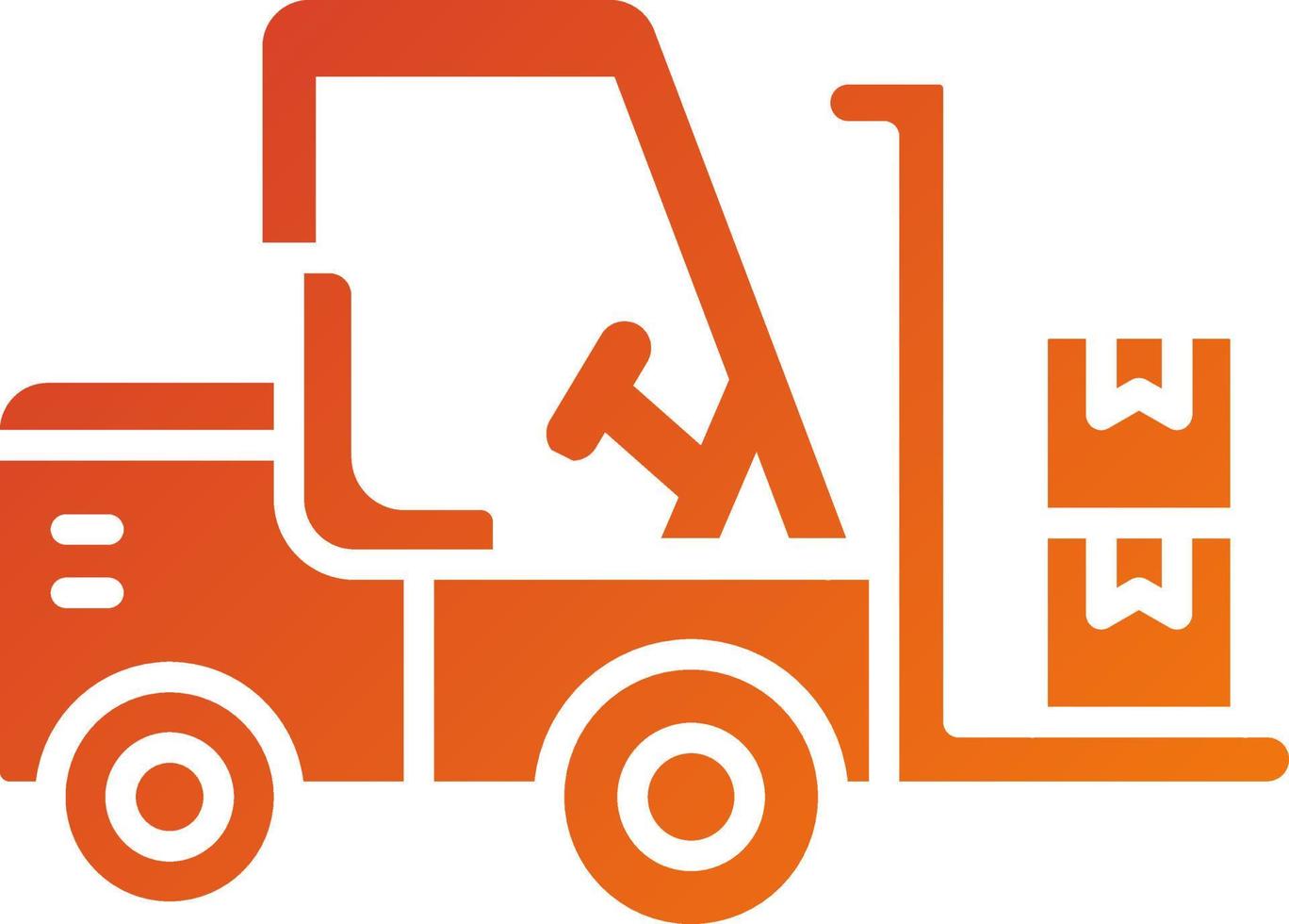 Forklift Icon Style vector
