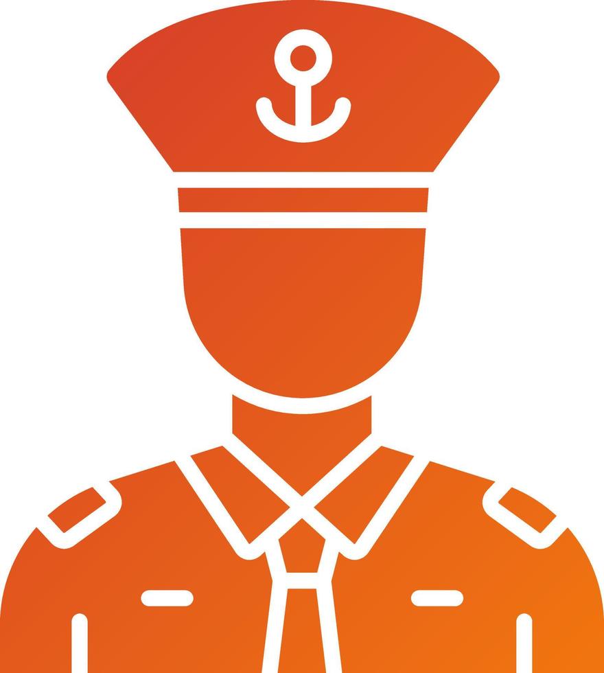 Captain Icon Style vector
