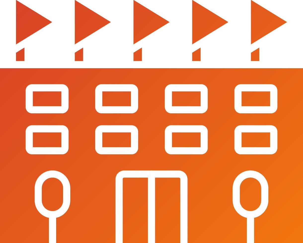 Rugby Stadium Icon Style vector