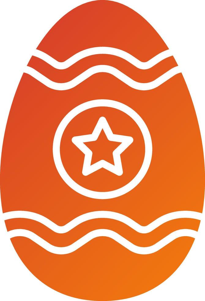 Easter Egg Icon Style vector