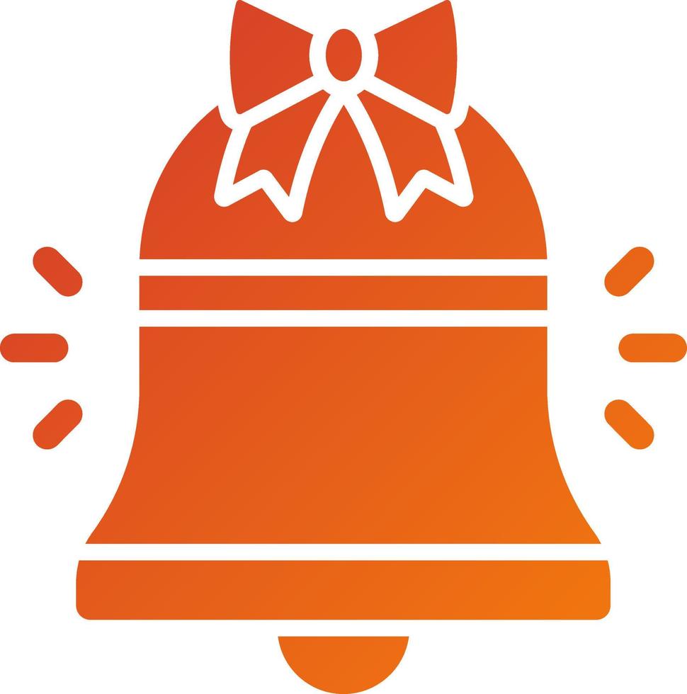 Easter Bell Icon Style vector