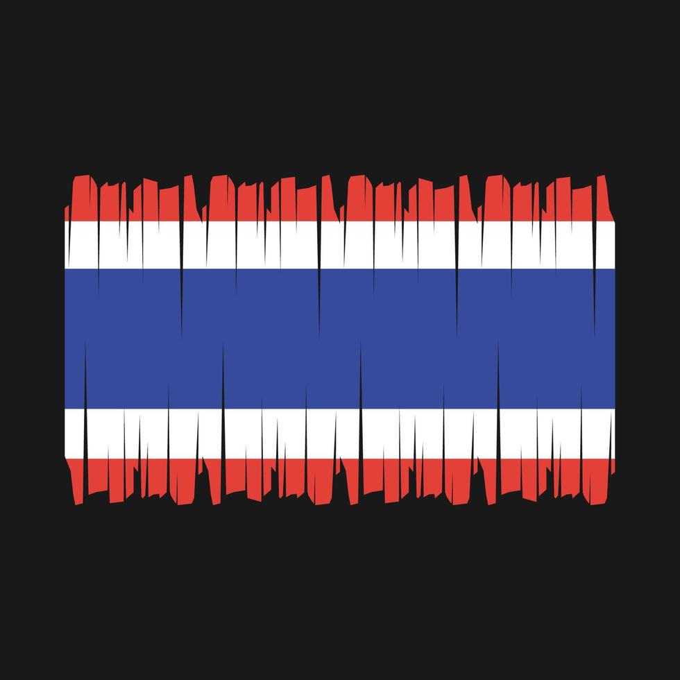 Thailand Flag Brush Vector