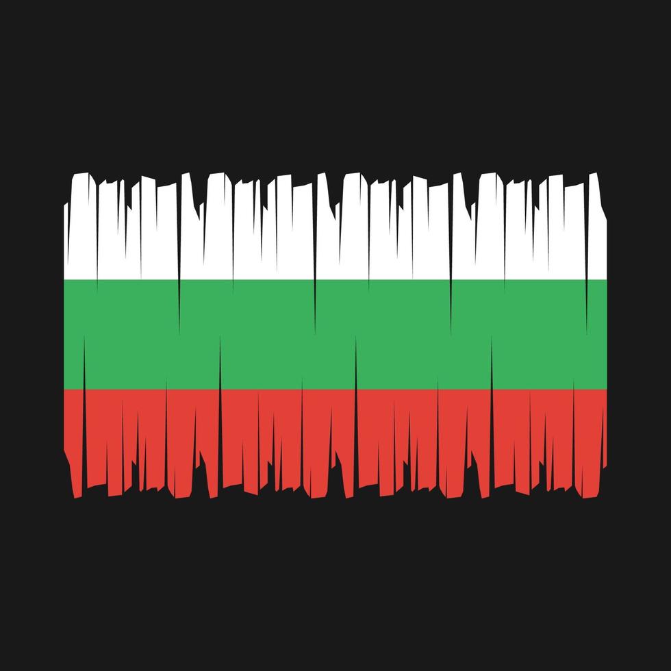 Bulgaria Flag Brush Vector
