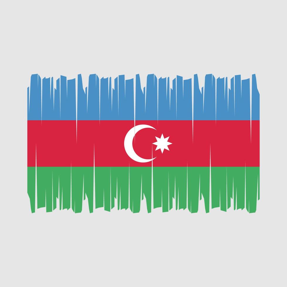 Azerbaijan Flag Brush Vector