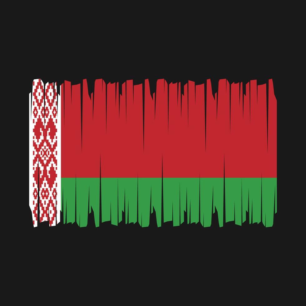 Belarus Flag Brush Vector