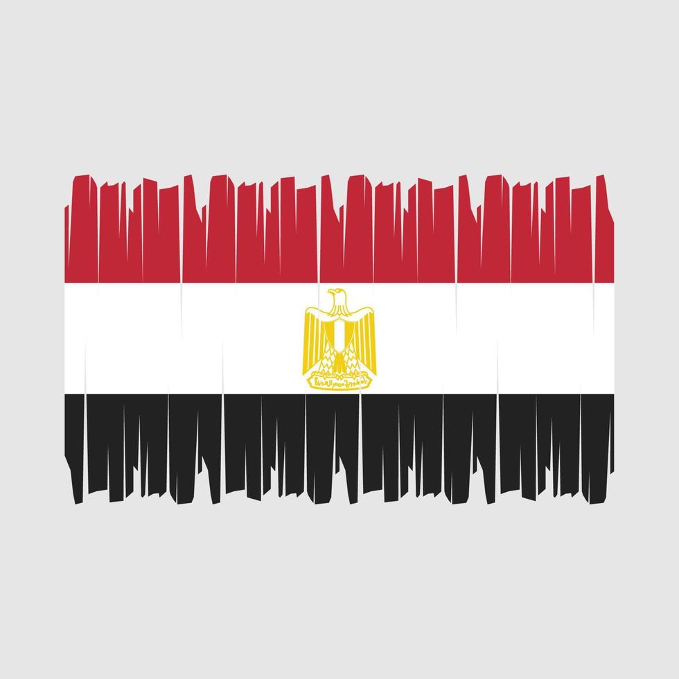 Egypt Flag Brush Vector