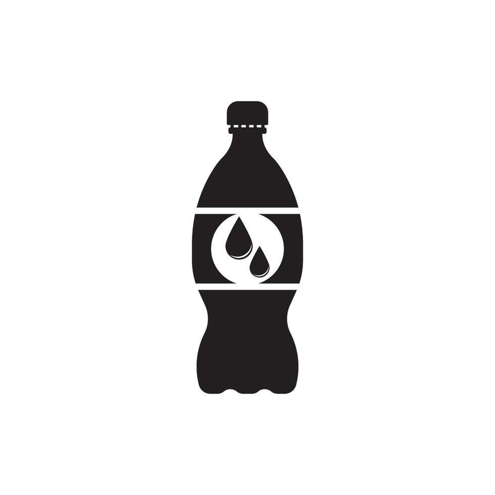 bebida botella icono, ilustración diseño modelo. vector