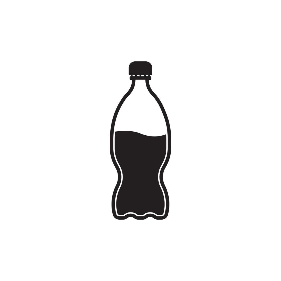 bebida botella icono, ilustración diseño modelo. vector