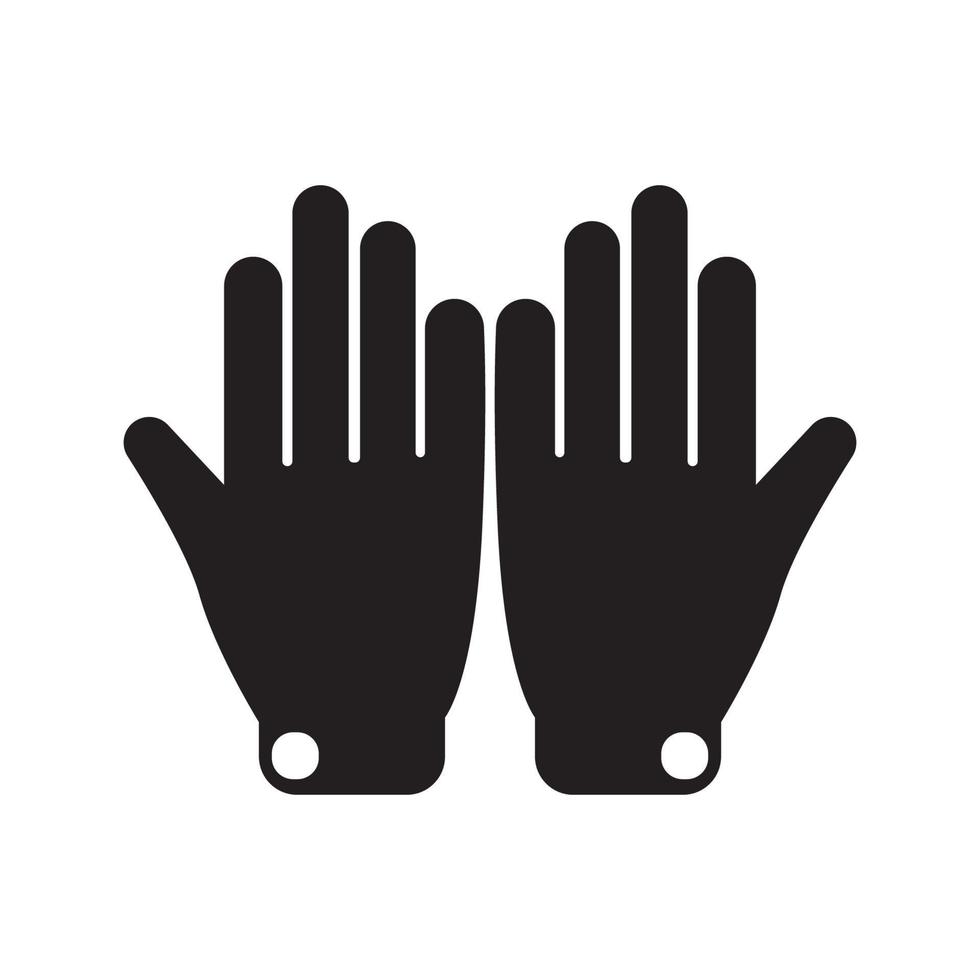 guantes símbolo icono, ilustración diseño modelo. vector