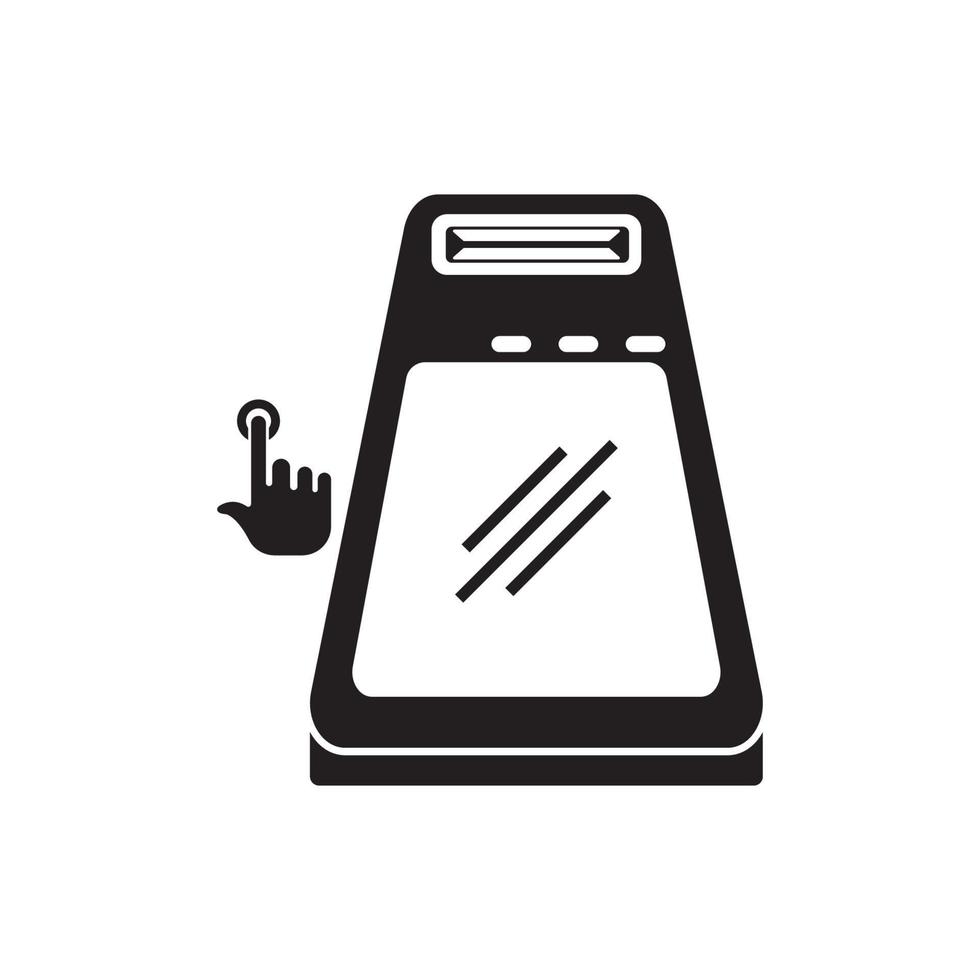 Cash register symbol icon, illustration design template. vector