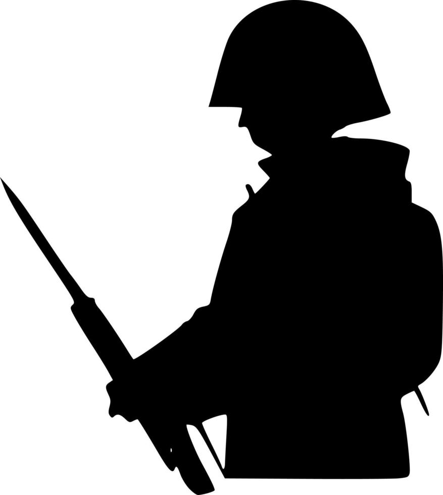 negro Ejército icono vector