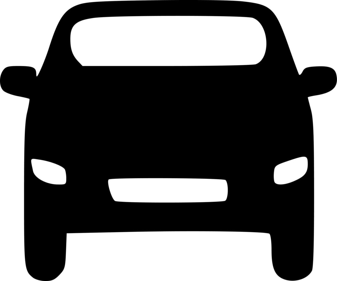 black car shape vector