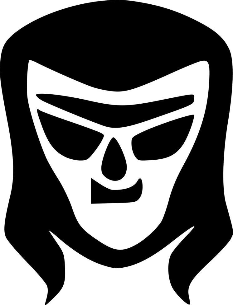 black ghost icon vector