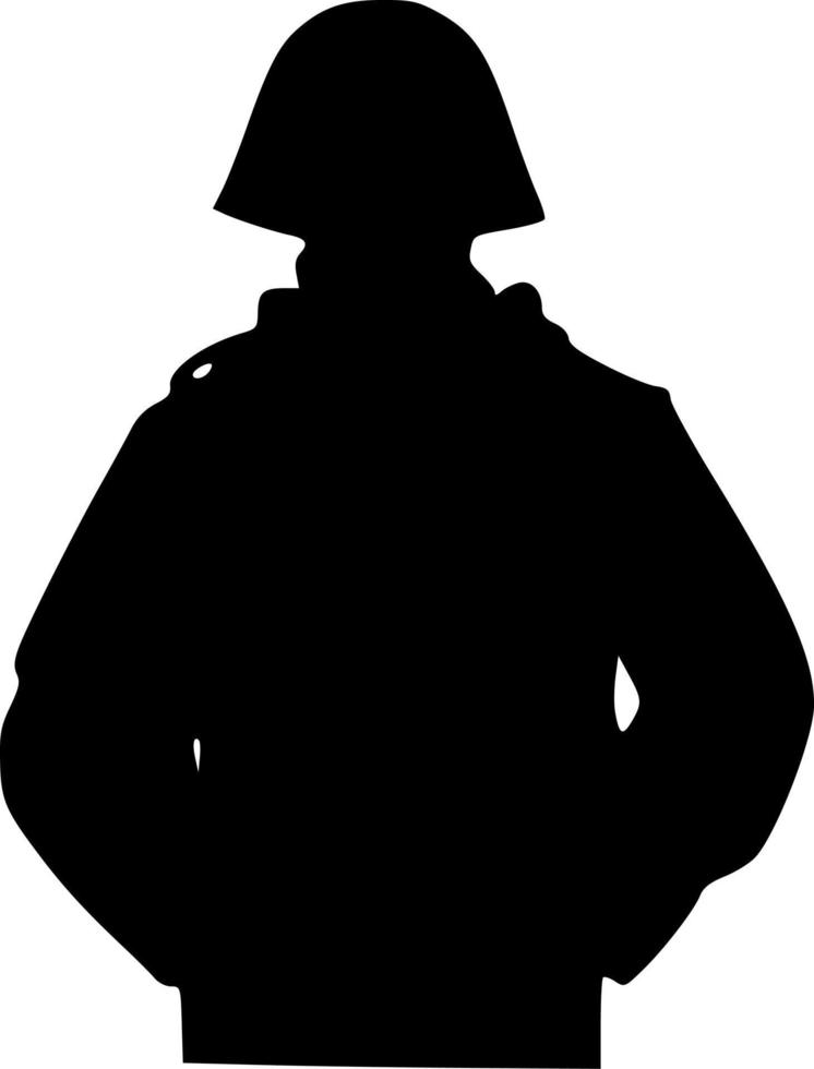 negro Ejército icono vector