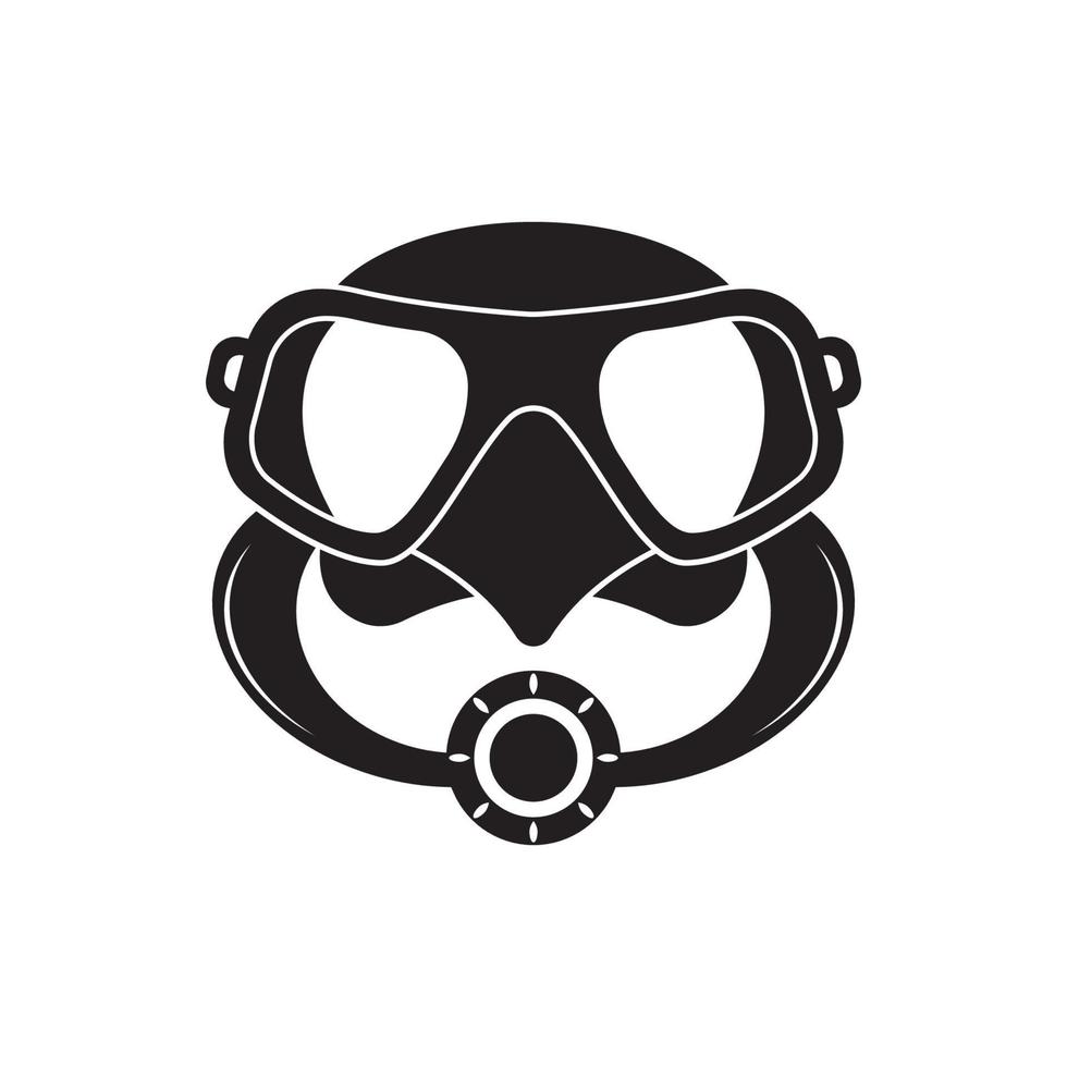 buceo gafas de protección icono símbolo, ilustración diseño modelo. vector