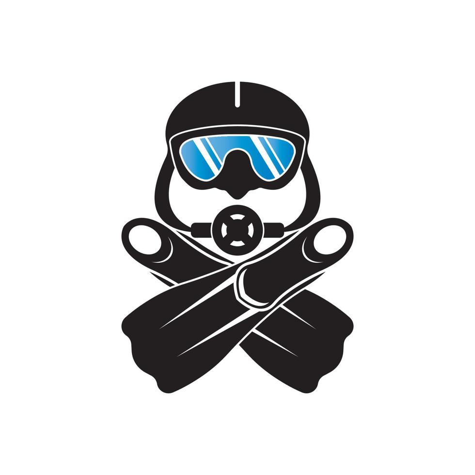 Diving goggles icon symbol,illustration design template. vector