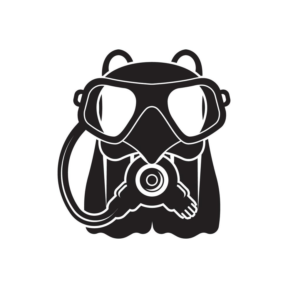 Diving goggles icon symbol,illustration design template. vector