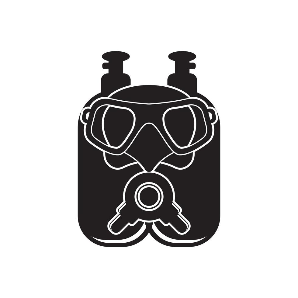 Diving goggles icon symbol,illustration design template. vector