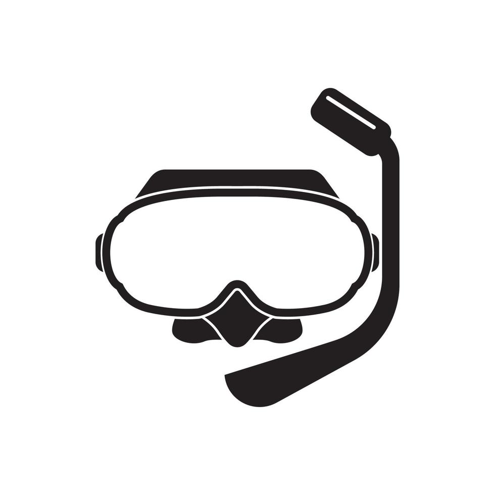 buceo gafas de protección icono símbolo, ilustración diseño modelo. vector