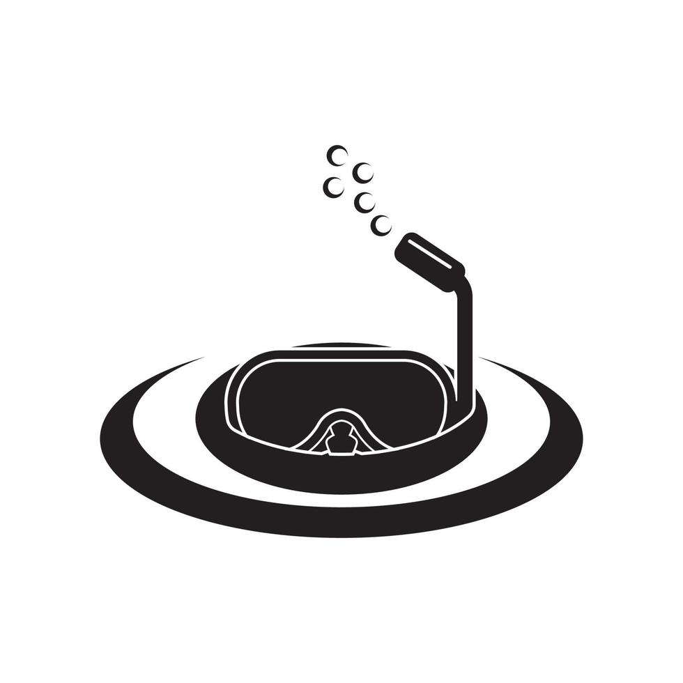 Diving goggles icon symbol,illustration design template. vector