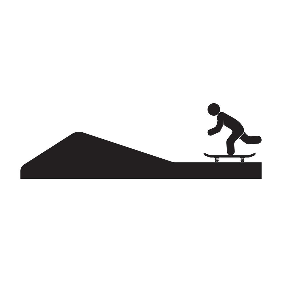 patinar tablero icono vector ilustración diseño y antecedentes
