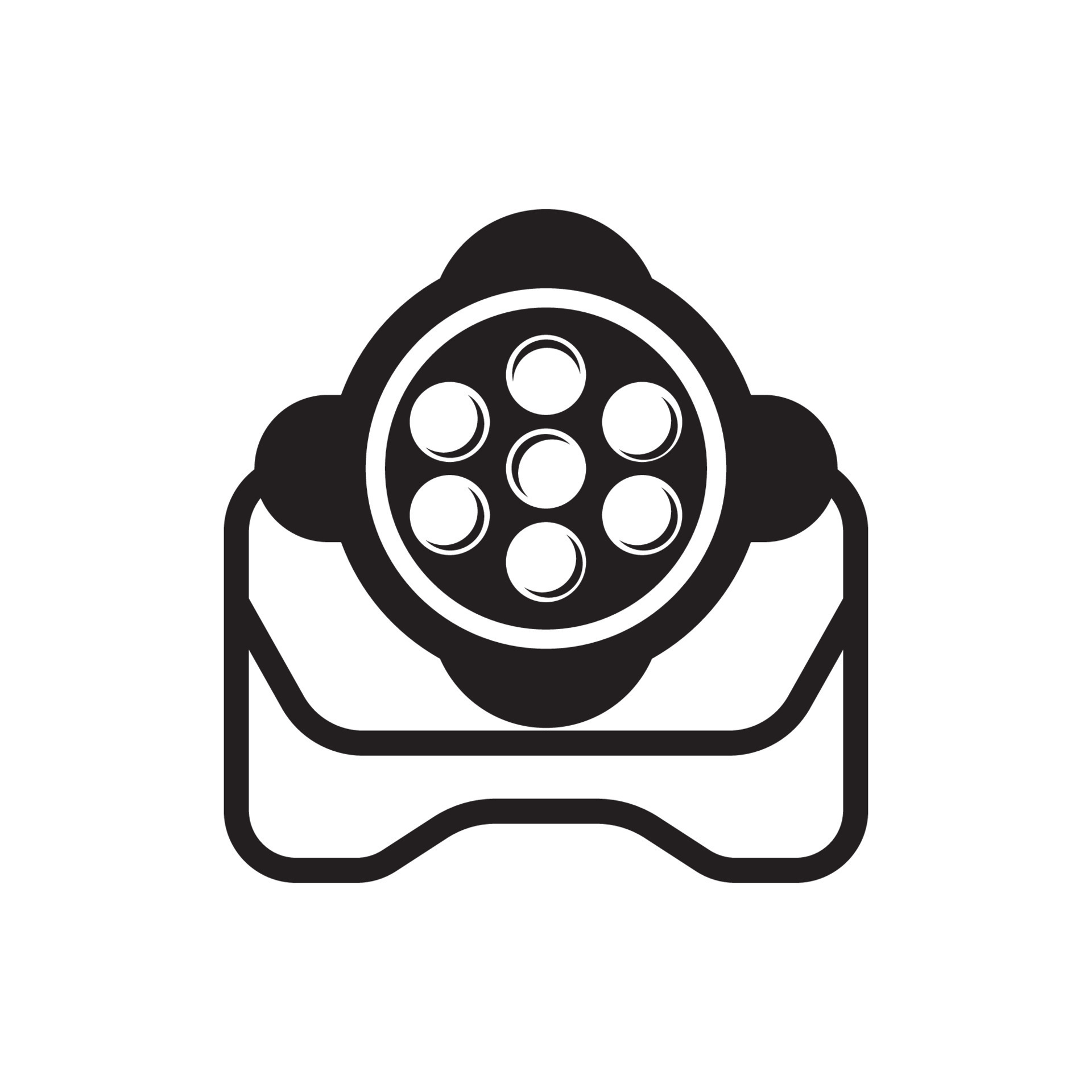 Stage light icon symbol,illustration design template. 21766978 Vector