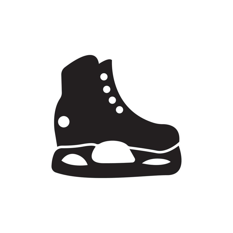 hielo patines icono símbolo, ilustración diseño modelo. vector