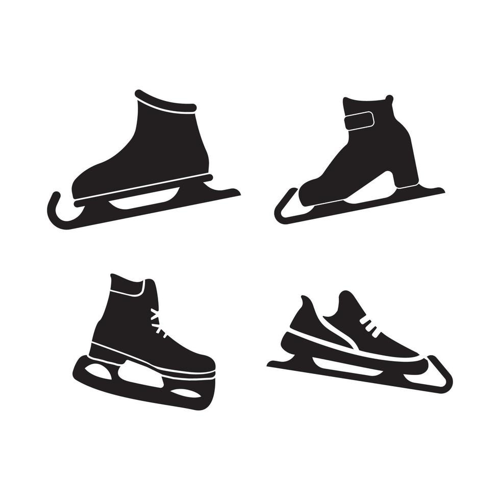 hielo patines icono símbolo, ilustración diseño modelo. vector