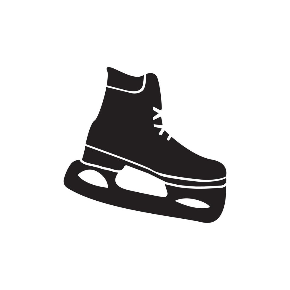 hielo patines icono símbolo, ilustración diseño modelo. vector