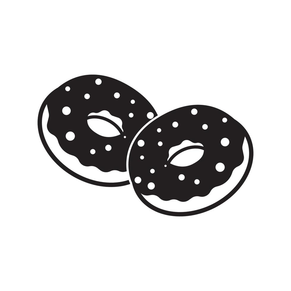 Donut icon symbol ,illustration design template. vector