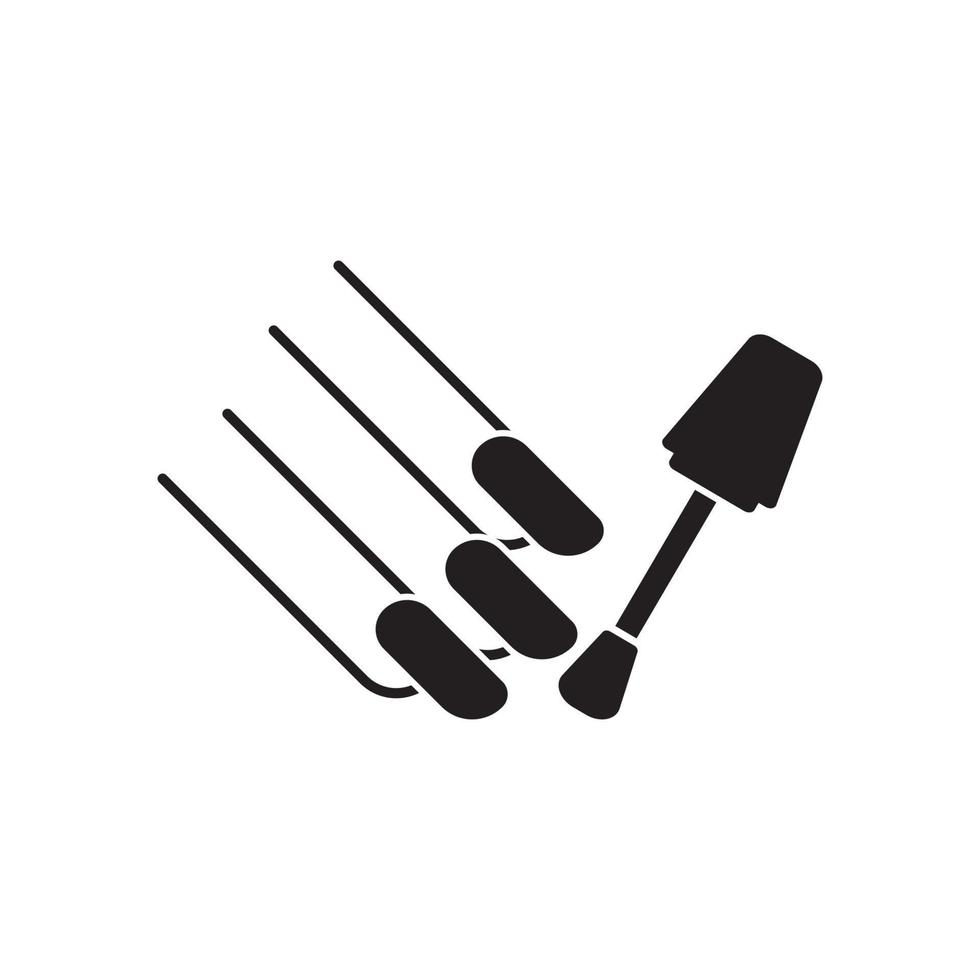Nail polish symbol icon,illustration design template. vector