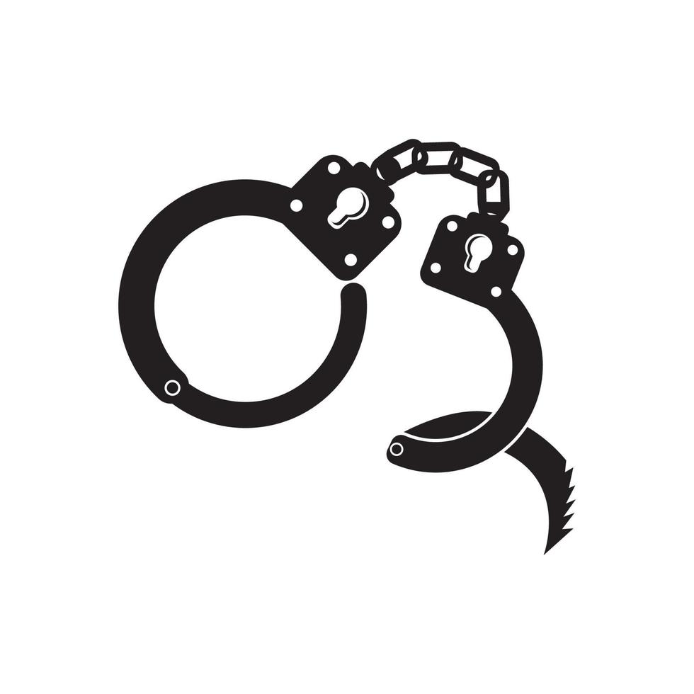 Handcuffs icon,logo vector illustration design template