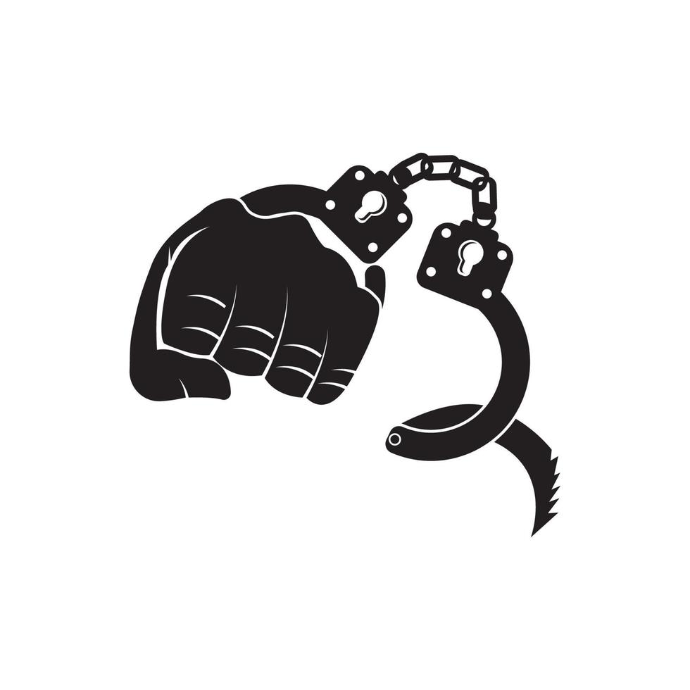 Handcuffs icon,logo vector illustration design template