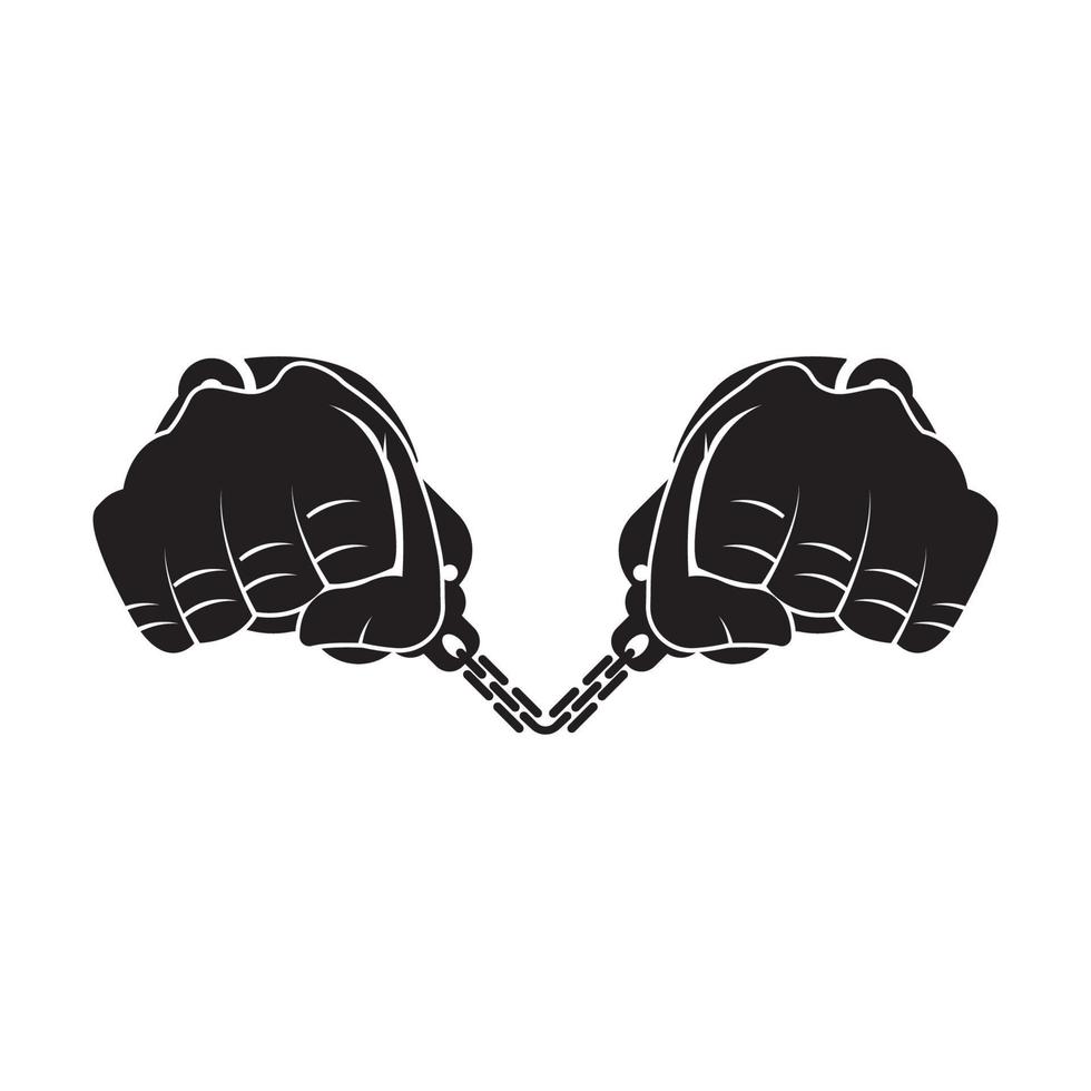 Handcuffs icon,logo vector illustration design template