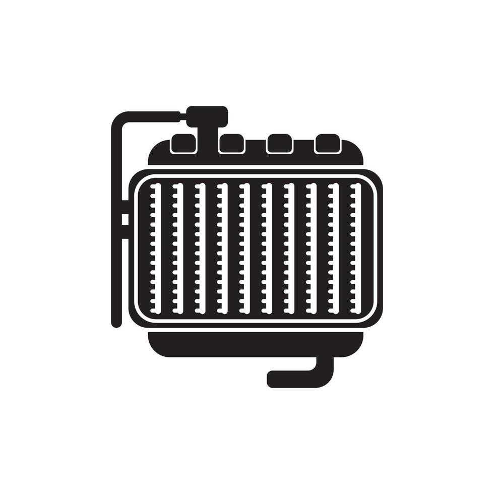 car radiator icon vector illustration symbol design eps 10