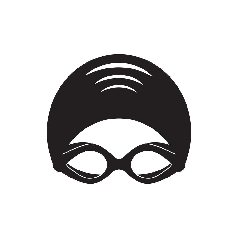 nadando gafas de protección icono símbolo, ilustración diseño modelo. vector