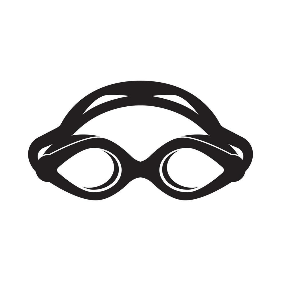 Swimming goggles icon symbol,illustration design template. vector