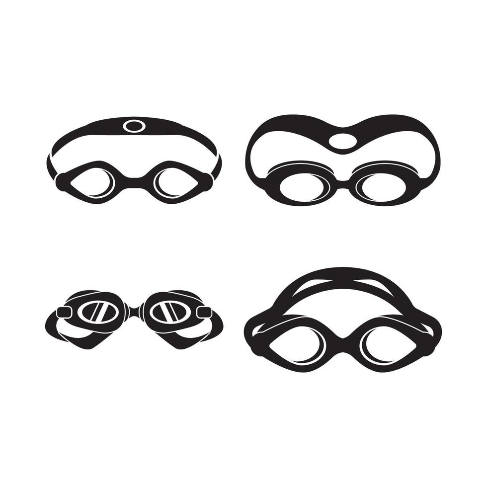 Swimming goggles icon symbol,illustration design template. vector